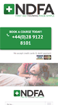 Mobile Screenshot of ndfatraining.co.uk